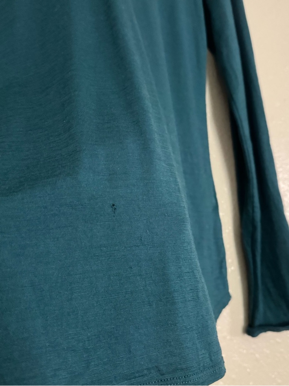 Segments 100% Merino Wool Emerald Green Long Sleeve Shirt - Picture 4 of 5